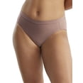 thumbnail image 1 of Women's Vanity Fair 13291 Beyond Comfort Silky Stretch Hi-Cut Panty (Chocolate Mousse 8), 1 of 3