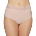 thumbnail image 1 of Women's Vanity Fair 13396 Flattering Lace Cotton Stretch Brief Panty (Sheer Quartz 9), 1 of 3