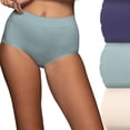 thumbnail image 1 of Women's Vanity Fair 13418 No Pinch, No Show Seamless Brief Panty - 3 Pack (BCM Multi 7), 1 of 4