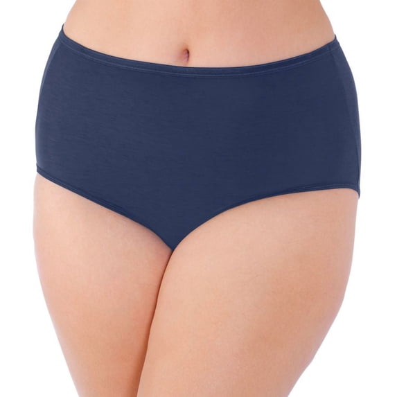 Women's Vanity Fair 13811 Illumination Plus Size Brief Panty (Admiral Navy 12)
