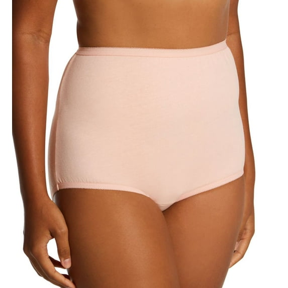 Women's Vanity Fair 15318 Perfectly Yours Tailored Cotton Brief Panty (Peach Opal 12)
