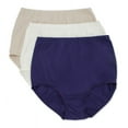 thumbnail image 1 of Vanity Fair Women's High Waisted Underwear, Full Coverage Ladies Panties, Perfectly Yours Briefs, Cotton-Moody Blue/Cashmere/Glacier White, 7, 1 of 3