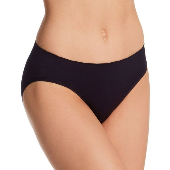 Women's Vanity Fair 18217 No Pinch No Show Seamless Bikini Panty (Midnight Black 6)