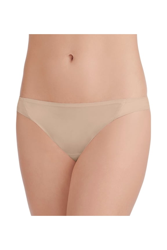 Women's Vanity Fair 18241 Nearly Invisible Thong (Damask Neutral 8)