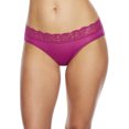 thumbnail image 1 of Women's Vanity Fair 18285 Flattering Lace Bikini Panty (NH Plumberry Stripe 6), 1 of 3