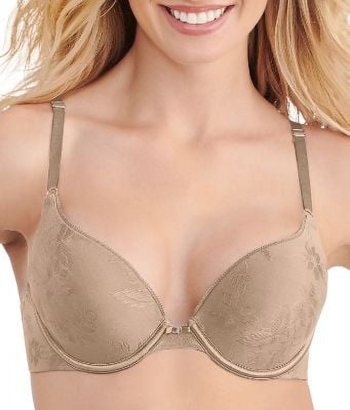 Women's Vanity Fair 2131101 Ego Boost Jacquard Push Up Bra (Barely Beige 34C)