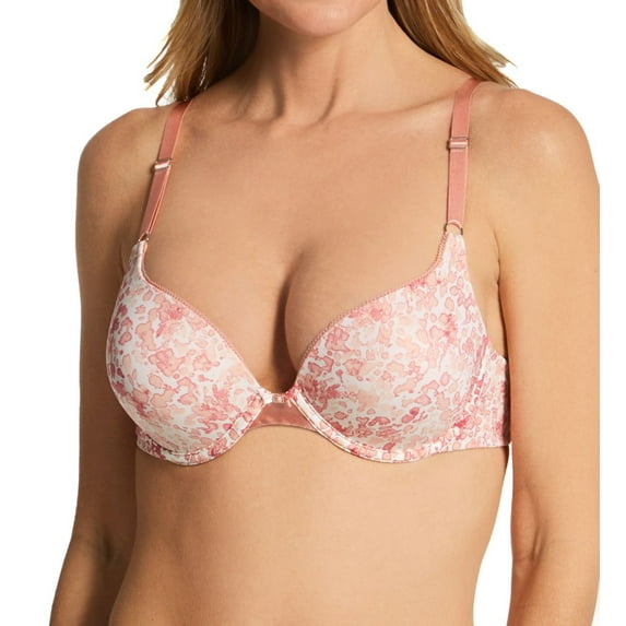 Women's Vanity Fair 2131101 Ego Boost Jacquard Push Up Bra (Sunset Splash Print 32A)