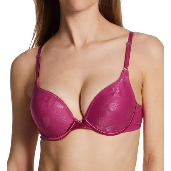 Women's Vanity Fair 2131101 Ego Boost Jacquard Push Up Bra (Wild Berry 36C)