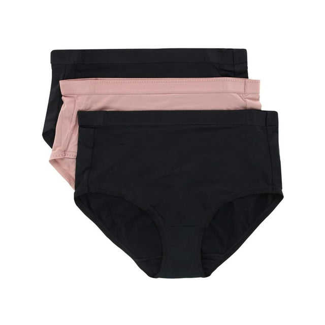 Women's Vanity Fair® 3-Pack Comfort Where it Counts Brief 13463 Color: Black Assorted Size: 10