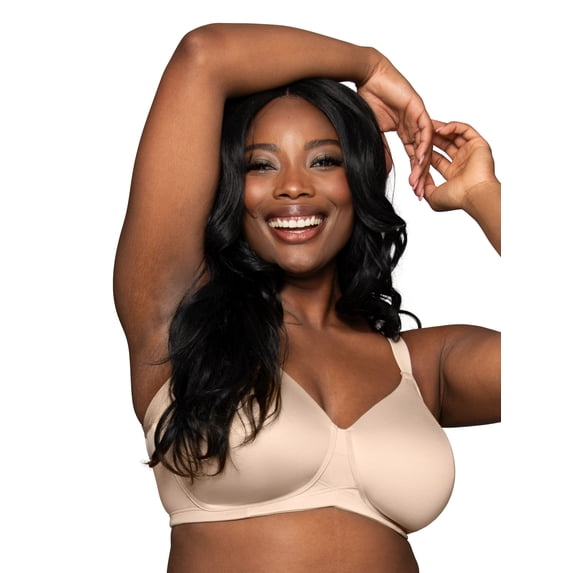 Vanity Fair Lingerie Women's Beauty Back Wireless Bra with Extended Side and Back Smoothing, Style 71267