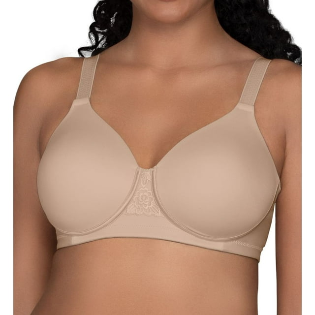 Womens Vanity Fair 71380 Beauty Back Full Figure Wirefree Bra Damask Neutral 36h