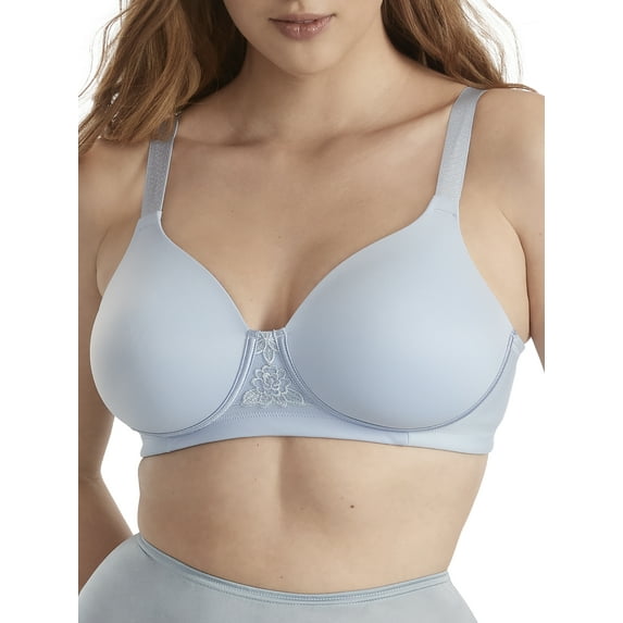Women's Vanity Fair 71380 Beauty Back Full Figure Wirefree Bra (Faded Denim 36D)