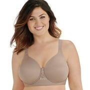 "Beauty Back Full Figure Wirefree Bra - Comfort & Support for Women (Walnut 38D)"