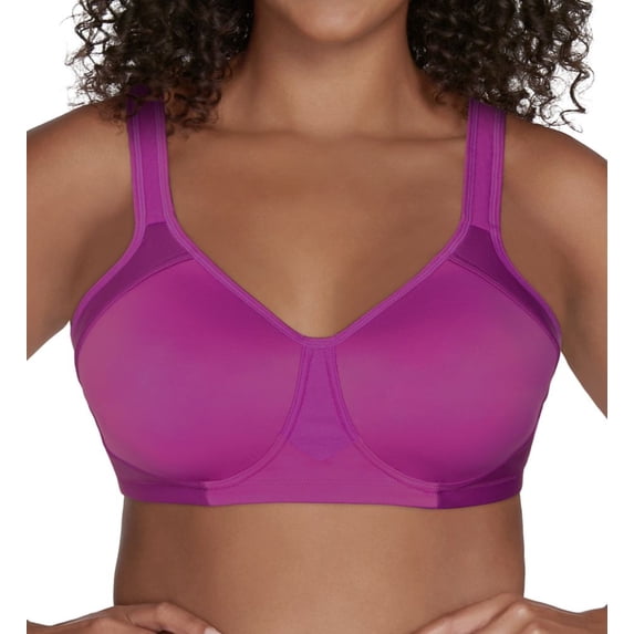 Women's Vanity Fair 71500 Full Figure Wirefree Sports Bra (Plumberry 40C)