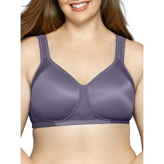 Women's Vanity Fair 71500 Full Figure Wirefree Sports Bra (Rare Blue 42D)