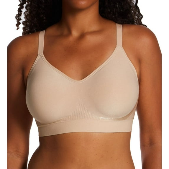 Women's Vanity Fair 72190 Beyond Comfort Seamless Simple Sizing Wireless Bra (Damask Neutral S)