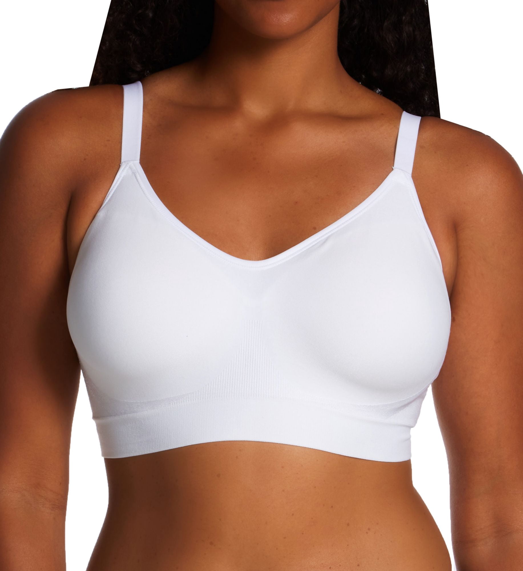 Women's Vanity Fair 72190 Beyond Comfort Seamless Simple Sizing Wireless Bra (Star White 2X)