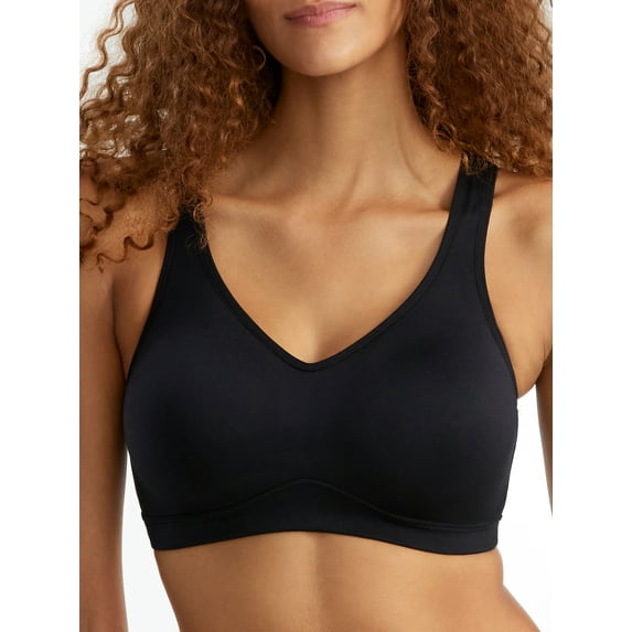 Women's Vanity Fair 72202 Beyond Comfort Pullover Wirefree Bra (Midnight Black XL)