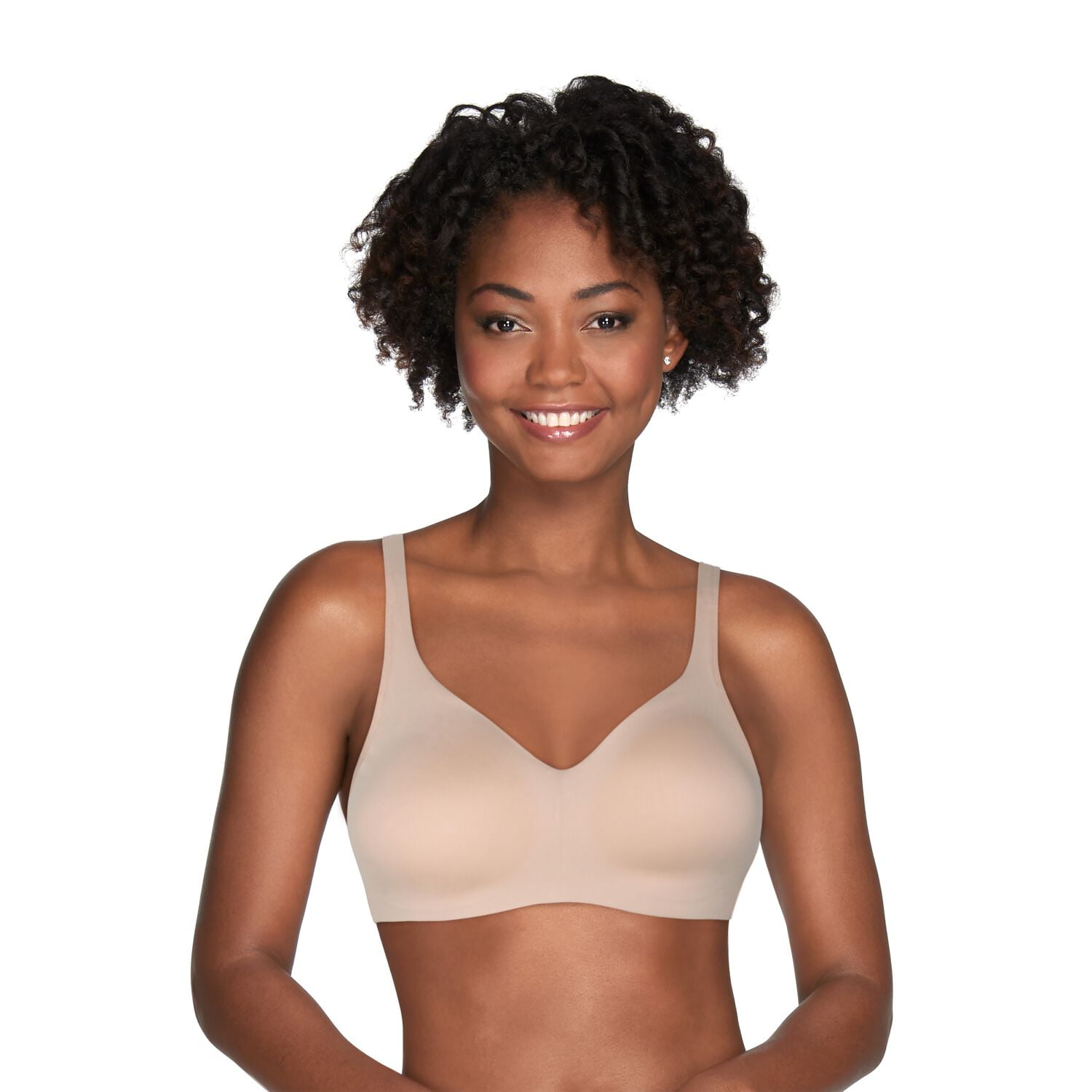 Vanity Fair Wirefree Bra, Simple Sizing, Light Padding, Damask