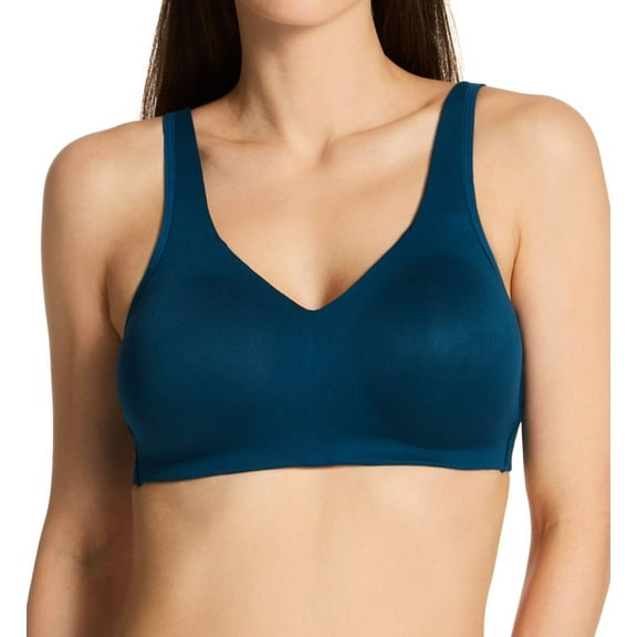 Women's Vanity Fair 72204 Beyond Comfort Simple Sizing Wirefree Bra (Endless Blue 3X)