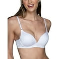thumbnail image 1 of Vanity Fair Womens Ego Boost Add-a-Size (+1 Cup Size) Push Up Bra, Wirefree - White, 34B US, 1 of 6