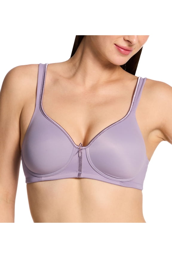 Women's Vanity Fair 72335 Body Caress Wirefree Bra (Lavender Mist 34DD)
