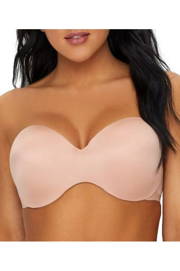 Women's Vanity Fair 74202 Nearly Invisible Strapless Underwire Bra (In The Buff 38B)