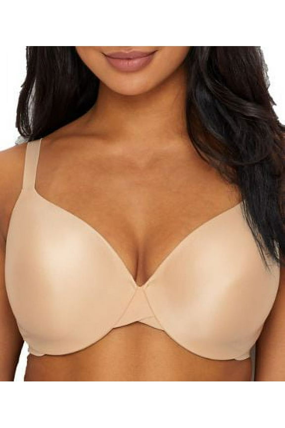 Women's Vanity Fair 75201 Nearly Invisible Full Coverage Underwire Bra (Damask Neutral 38DD)