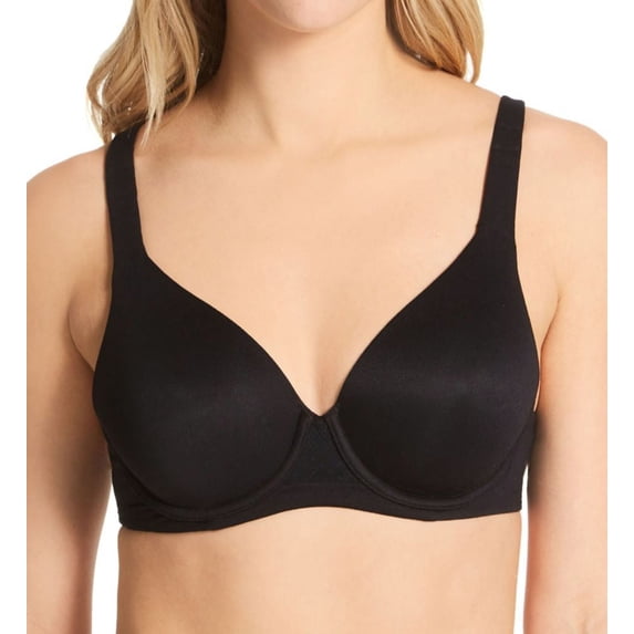 Women's Vanity Fair 75204 Beyond Comfort Full Coverage Underwire Bra (Midnight Black 34B)