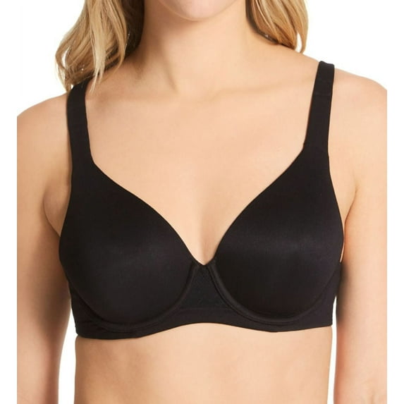Women's Vanity Fair 75204 Beyond Comfort Full Coverage Underwire Bra (Midnight Black 34DD)