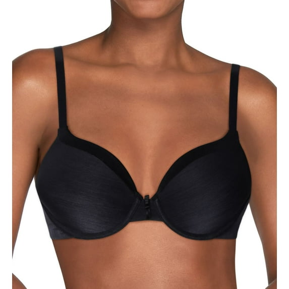 Women's Vanity Fair 75337 Illumination Full Coverage Underwire Bra (Midnight Black 38C)
