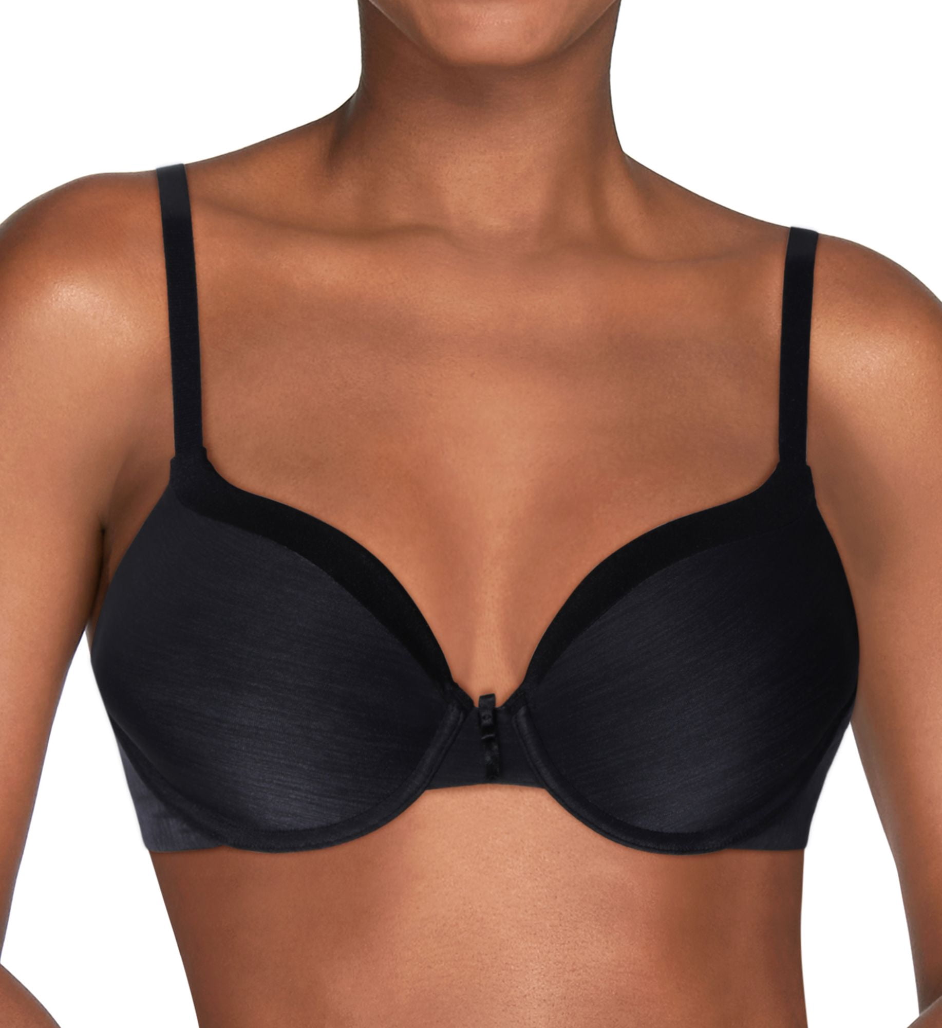 Women's Vanity Fair 75337 Illumination Full Coverage Underwire Bra (Midnight Black 38DD)