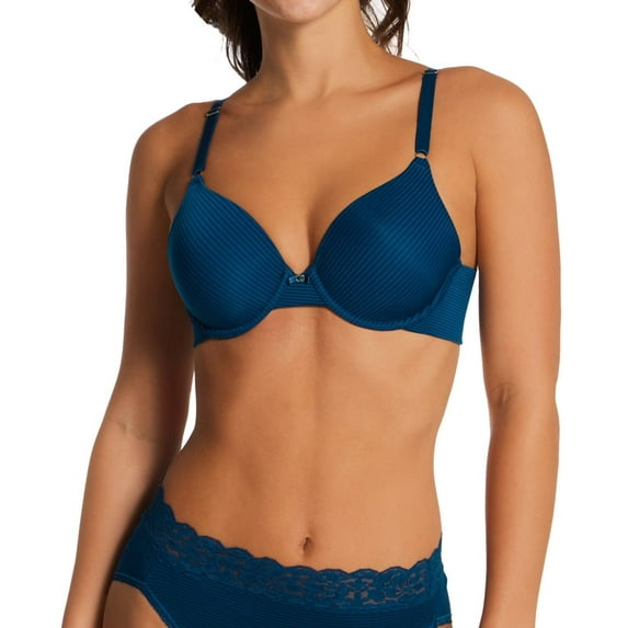 Women's Vanity Fair 75345 Beauty Back Full Coverage Underwire Bra (Endless Blue Stripe 40D)
