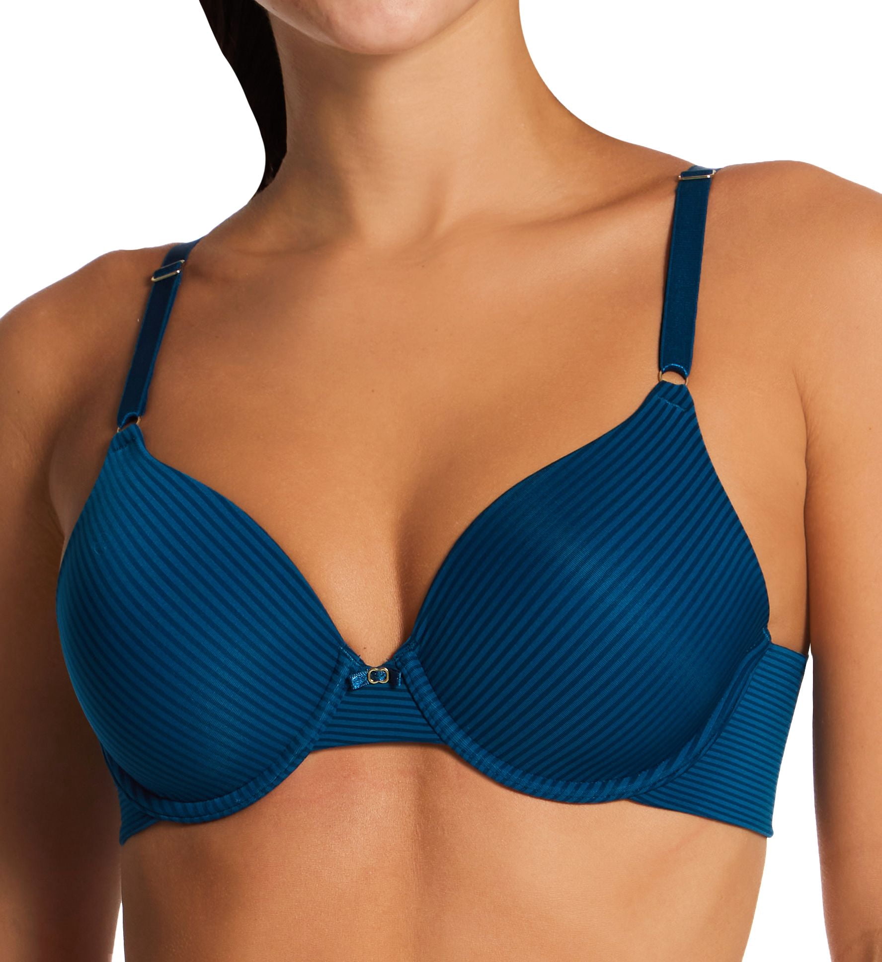 Women's Vanity Fair 75345 Beauty Back Full Coverage Underwire Bra (Endless Blue Stripe 40D)