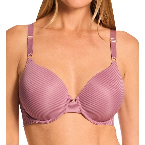 Women's Vanity Fair 75345 Beauty Back Full Coverage Underwire Bra (Mauve Mist Stripe 42C)