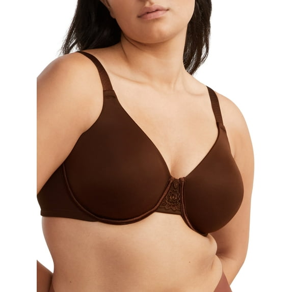 Women's Vanity Fair 76080 Beauty Back Full Figure Minimizer Underwire Bra (Cappuccino 36DD)