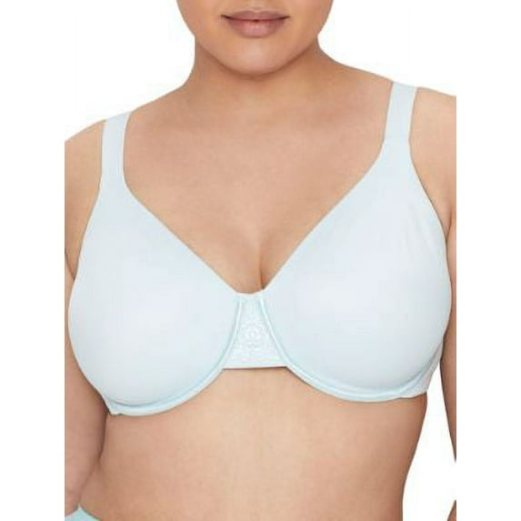 Women's Vanity Fair 76080 Beauty Back Full Figure Minimizer Underwire Bra (Clear Waters 44D)