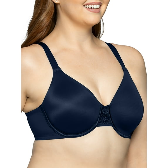 Women's Vanity Fair 76080 Beauty Back Full Figure Minimizer Underwire Bra (Ghost Navy 46DDD)