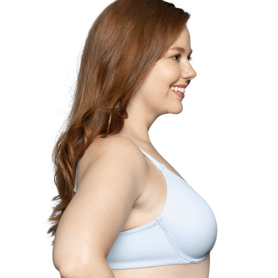 Women's Vanity Fair 76080 Beauty Back Full Figure Minimizer Underwire Bra (Hinting Blue 36DD)