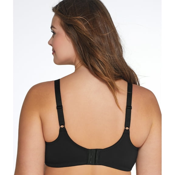 Women's Vanity Fair 76080 Beauty Back Full Figure Minimizer Underwire Bra (Midnight Black 46DDD)