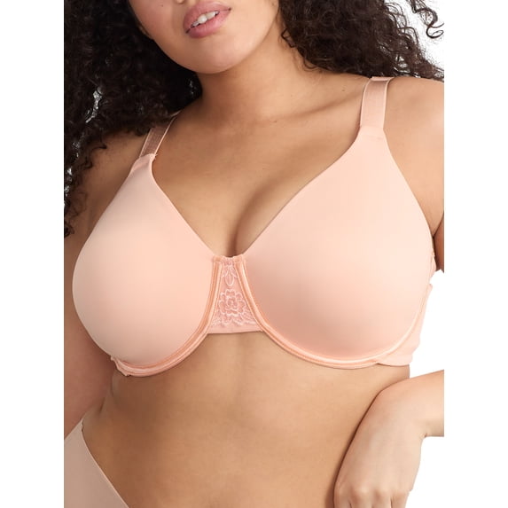 Women's Vanity Fair 76080 Beauty Back Full Figure Minimizer Underwire Bra (Peach Please 44C)