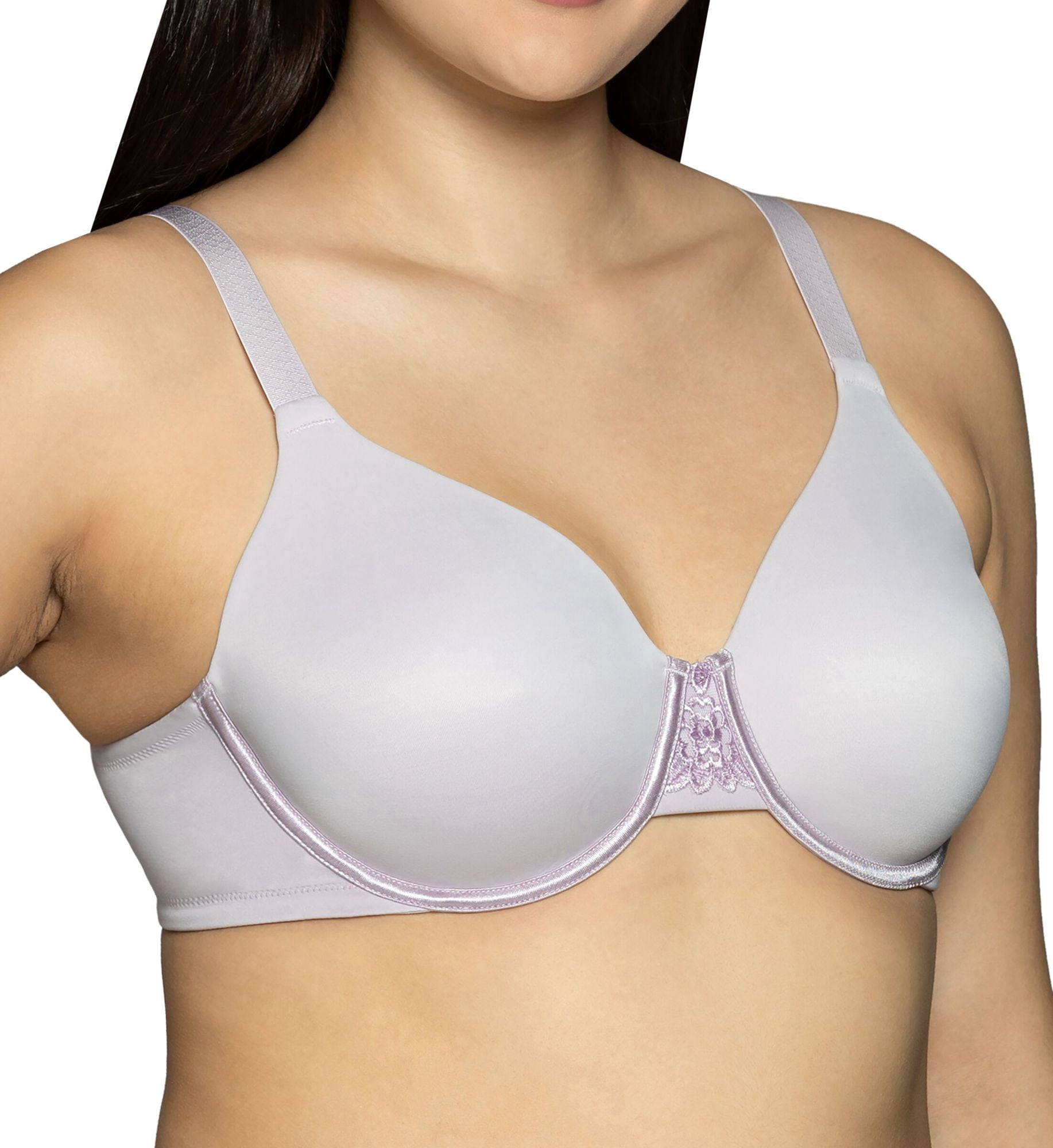 Women's Vanity Fair 76080 Beauty Back Full Figure Minimizer Underwire Bra (Whimsical Lilac 40DD)