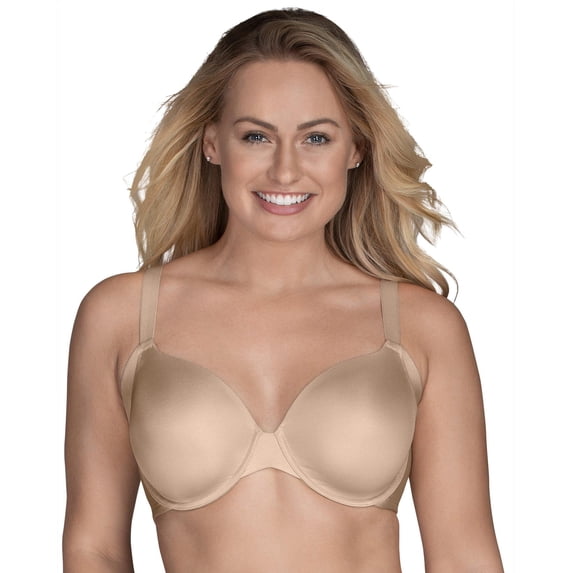Women's Vanity Fair 76267 Beauty Back Side Smoother Full Figure Bra (Damask Neutral 38DD)