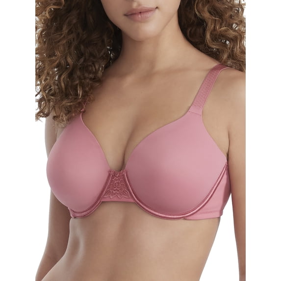 Women's Vanity Fair 76380 Beauty Back Full Figure Underwire Bra (Deco Rose 44DD)