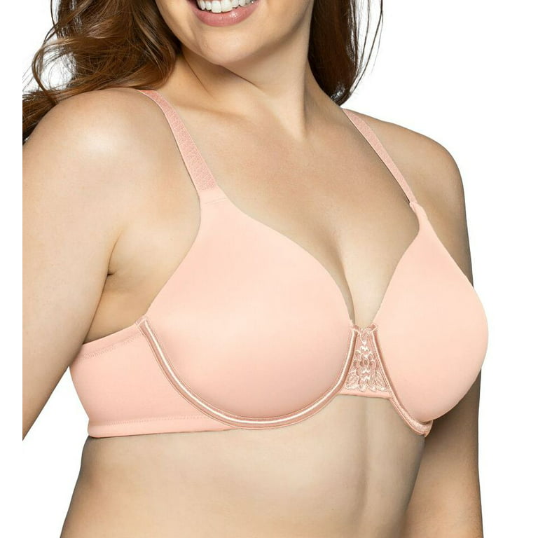 HSIA Plus Size Bras for Women Full Coverage Back Fat Underwire Unlined Bras  Dusty Peach 38G