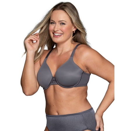 Vanity Fair Lingerie Women's Beauty Back Smoothing Underwire Bra, 4 Way Stretch Fabric, Lightly Lined Cups, Style 76380