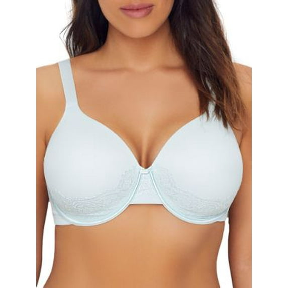 Women's Vanity Fair 76382 Beauty Back Lace Full Figure Underwire Bra (Clear Waters 40DD)