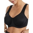 thumbnail image 1 of Women's Vanity Fair 78050 2-Ply High Impact Underwire Sports Bra (Midnight Black 38D), 1 of 2