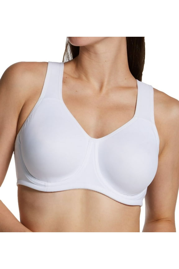 Women's Vanity Fair 78050 2-Ply High Impact Underwire Sports Bra (Star White 36D)