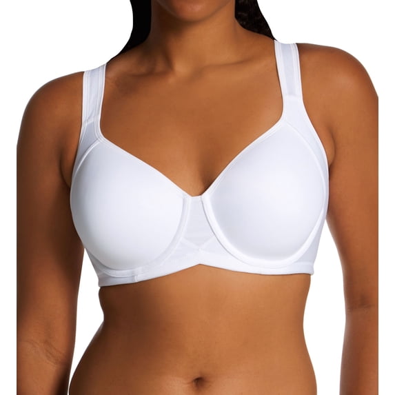 Women's Vanity Fair 78500 Medium Impact Underwire Sports Bra (Star White 42D)